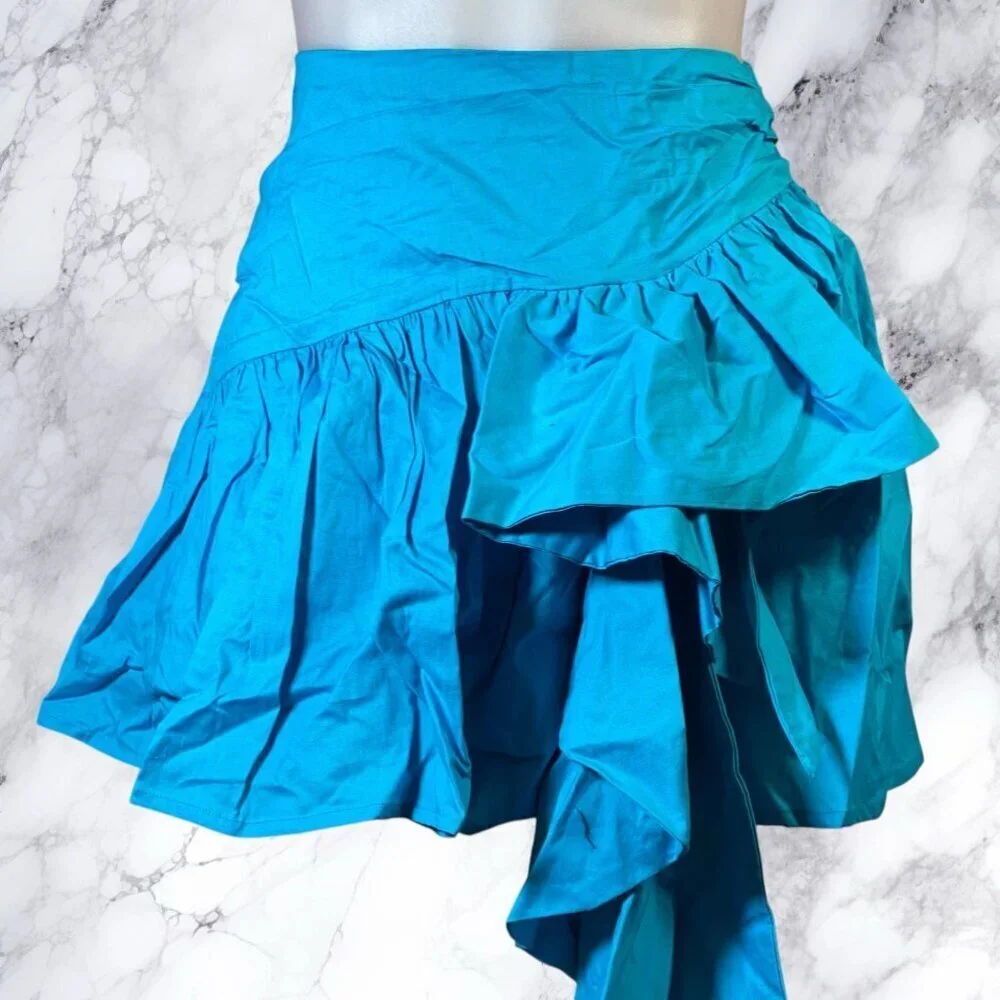 Lovers and Friends Myers Mini Skirt Turquoise Blue